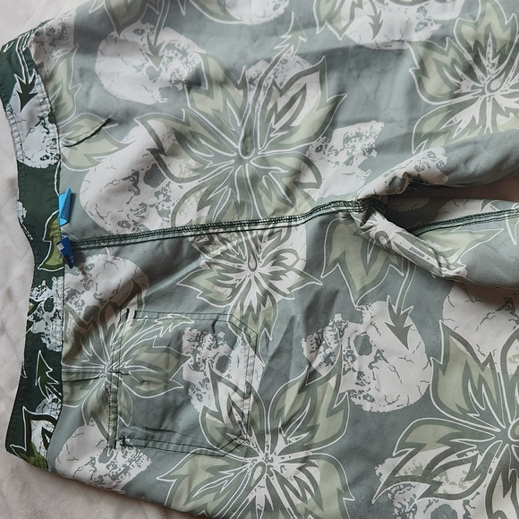 Men's Phys.Sci, Summer, Beach, Pool Resortwear Green Skull Head Men's Swim - Picture 9 of 9